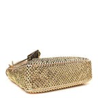 Satin Crystal Mini Re-Edition 2000 Bag Platino