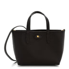 Grainy Calfskin Mini Reversible Tote Peat Sand