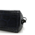 Python Shiny Nappa Mini Peekaboo Iconic Satchel Blue Jeans