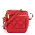 Grain de Poudre Quilted 80's Vanity Bag Rouge Eros