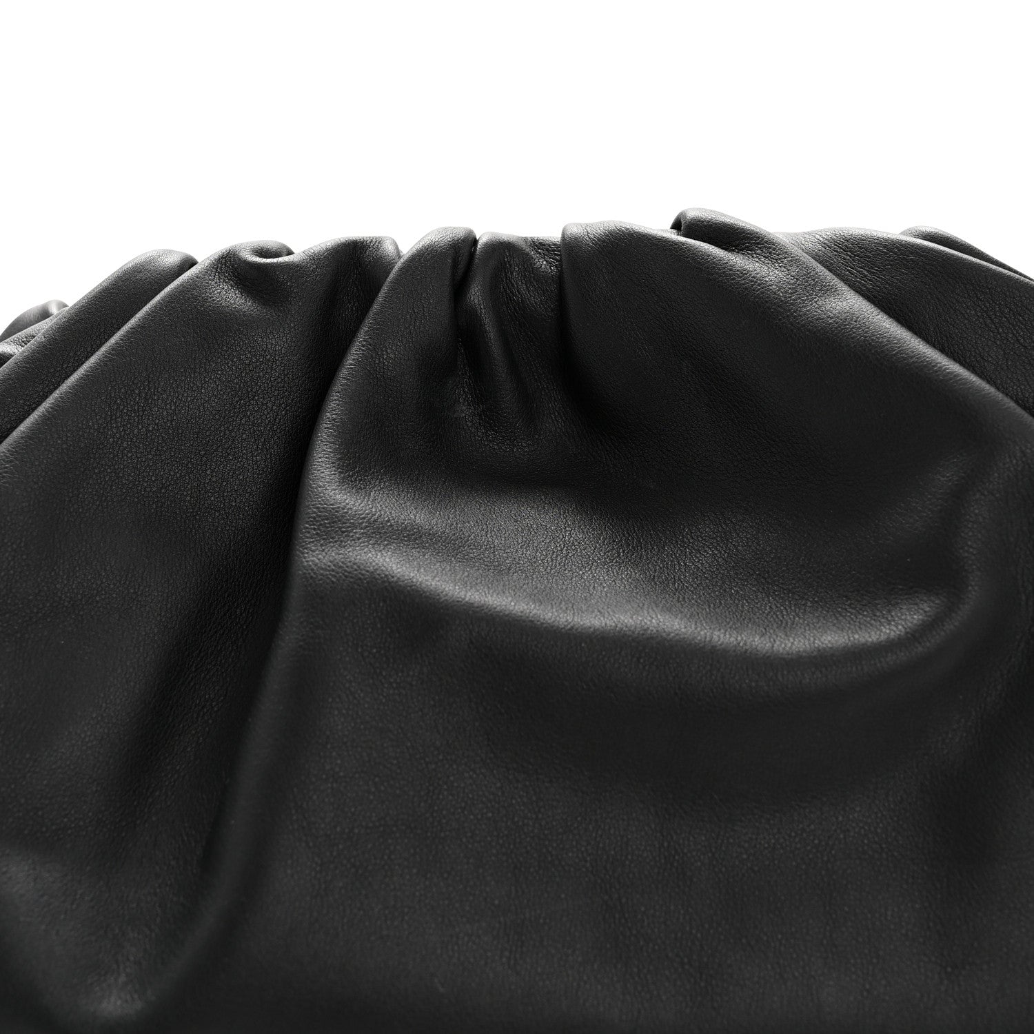 Smooth Butter Calf The Pouch Oversized Clutch Black