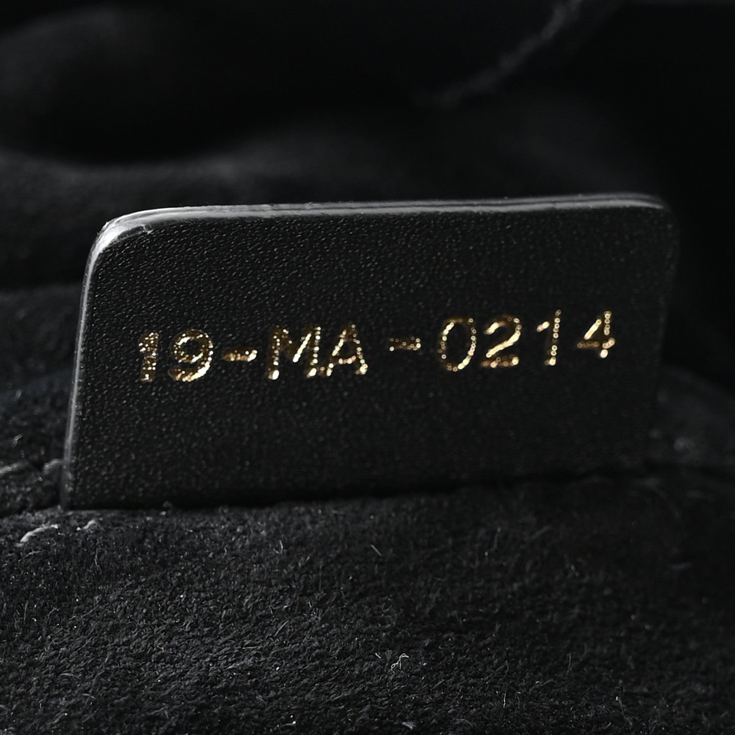 Calfskin Macrocannage Large Toujours Black