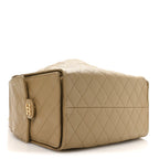 Caviar Quilted Medium Chanel 25 Handbag Dark Beige
