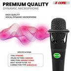 XLR Dynamic Metal Mic Audio, Ideal for Singing, Captures Source Sound, Sturdy & Durable, Includes XLR Cable - MIC CROWN