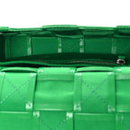 Paper Calfskin Maxi Intrecciato Small Cassette Crossbody Bag Grass
