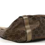 Satin Monogram Medium Abbey Shoulder Bag Bronze