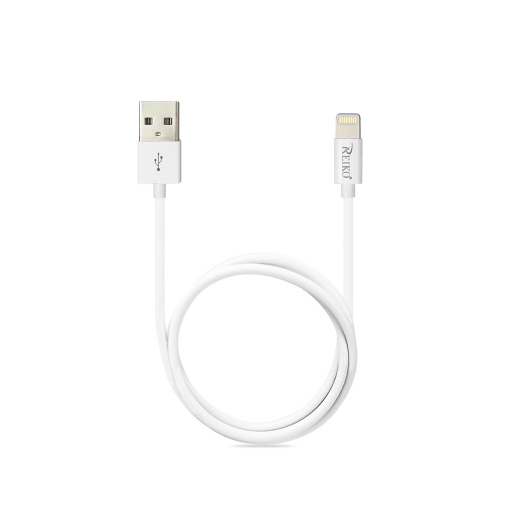 Reiko Iphone 3Ft Lighting Certified Usb Data Cable In White
