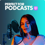 Movo 2Pack Podcasting Bundle with Tabletop Stands