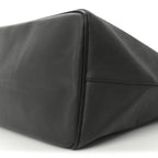Textured Coated Canvas Bambi Print Large Antigona Tote Black