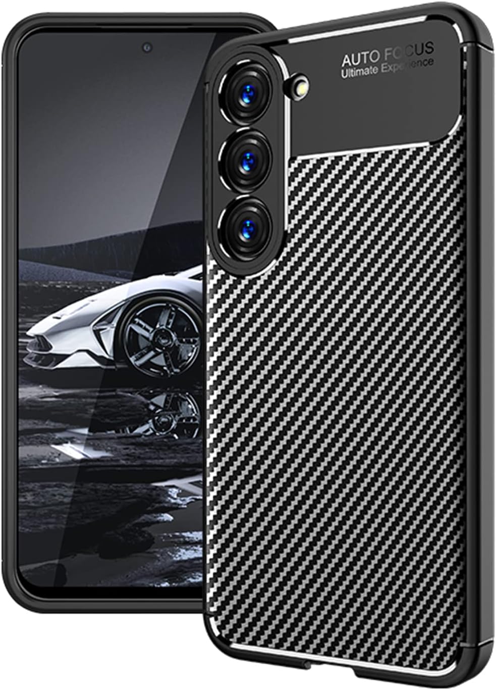 SAHARA - Bundle: Anti-Slip Series Case with Tempered Glass Screen and Camera Protector - Samsung Galaxy S23
