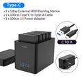 DS Series 5-Bay 3.5-Inch USB Hard Drive Enclosure with Magnetic SATA to Type-C for Cryptocurrency Mining
