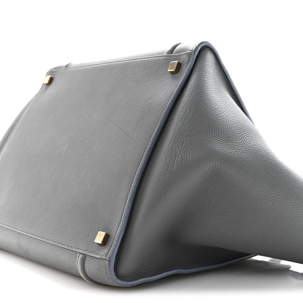 Baby Grained Calfskin Medium Phantom Luggage Kohl