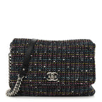 Tweed Small Messenger Flap Navy