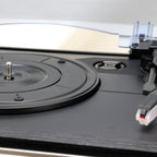 3-Speed Vinyl Turntable Home Stereo System with CD Player, FM Radio, Bluetooth, USB/SD Recording and Wired Shelf Speakers