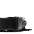 Aged Calfskin Quilted Small Gabrielle Backpack Black