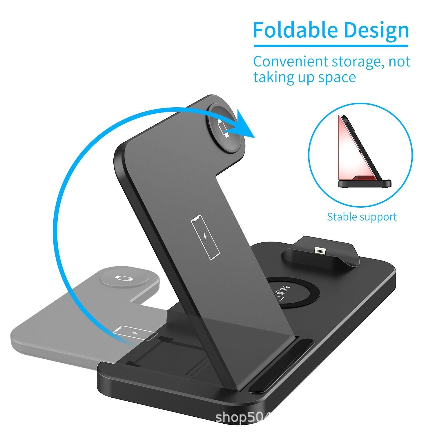 mobile phone wireless charger 18W fast charge for 12/13/14 headset watch compatible with Android phone