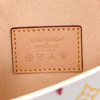 LV X TM Monogram Multicolor Pouch Metis Belt White