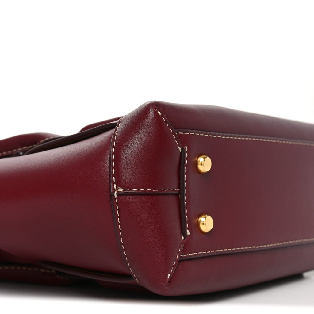 Calfskin Mini Maxi Intrecciato Arco Burgundy