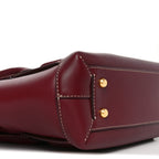 Calfskin Mini Maxi Intrecciato Arco Burgundy