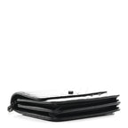 Aged Calfskin Chevron Quilted Reissue 2.55 Square Wallet On Chain WOC So Black