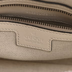 Koi Calfskin Web Mini Bauletto Duffle Top Handle Bag Mystic White