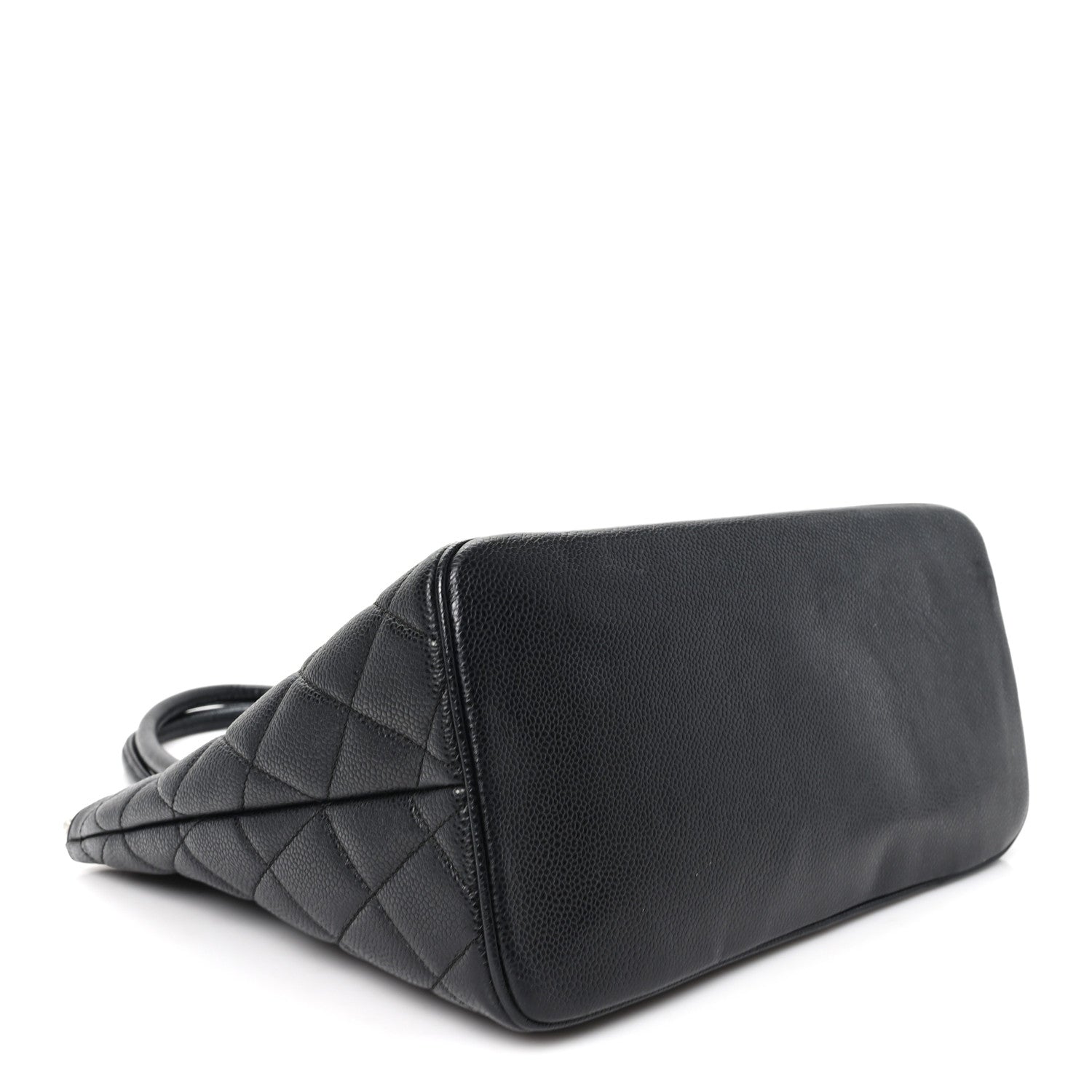 Caviar Quilted Medallion Tote Black