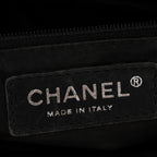 Patent Pony Hair Small Pocket Tote Black