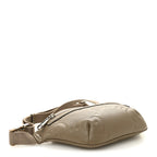 Piuma Calfskin Jumbo GG Embossed Small Belt Bag Good Taupe