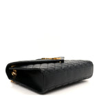 Grain De Poudre Textured Mixed Matelasse Triquilt Medium Monogram Satchel Black