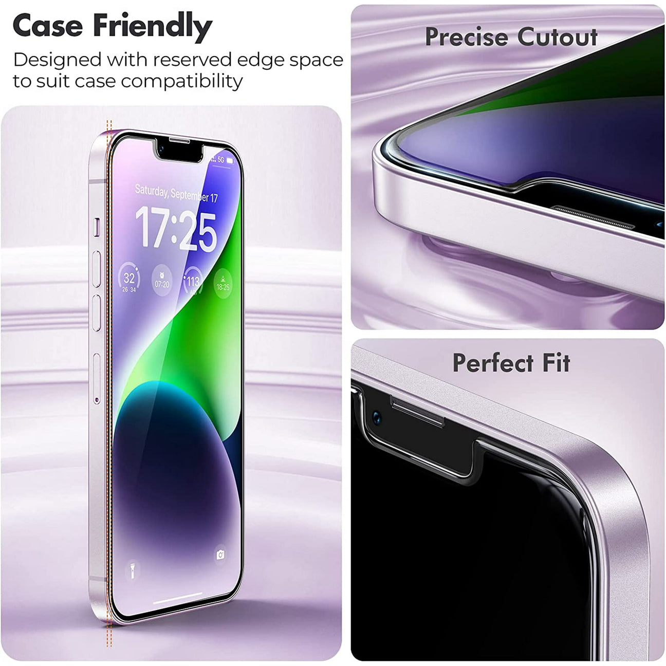 Entronix Clear Screen Protector Compatible with iPhone 17 Pro Max - 3-Piece Combo