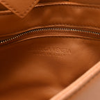 Lambskin Maxi Intrecciato Cassette Crossbody Bag Caramel