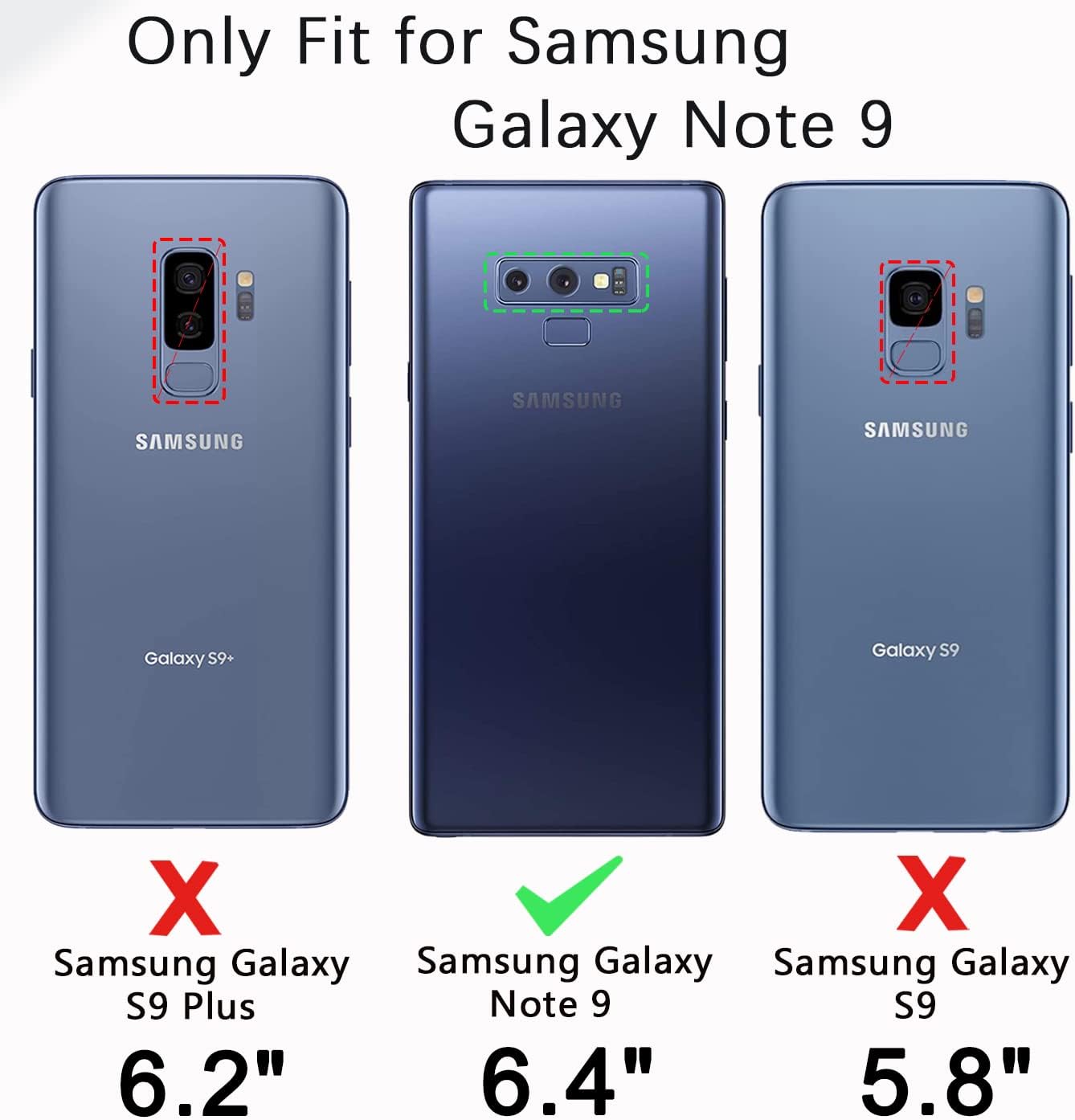 Entronix Case Compatible with Galaxy Note 9 - Triple-Layer Heavy Duty Protection