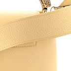 Taurillon Snakeskin Mini Capucines Banane