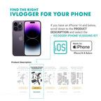 Movo uVlogger Vlogging Kit for iPhone 15 and up