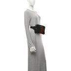 Canvas Web Slim Belt Bag Black