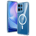 Entronix [Magnetic] Case Compatible with Moto G 5G 2025 - [Hard Back] Slim Clear