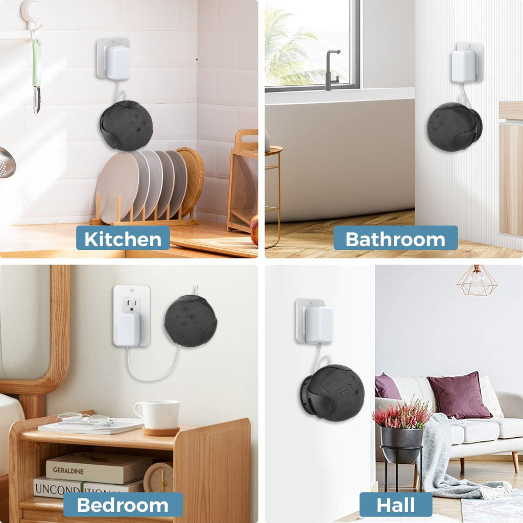 Echo Dot 4 speaker bracket Echo dot 5 wall storage bracket ABS plastic Echo 4 and 5 generation bottom