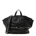 Calfskin Large Zip Nightingale  Black