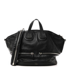 Calfskin Large Zip Nightingale  Black