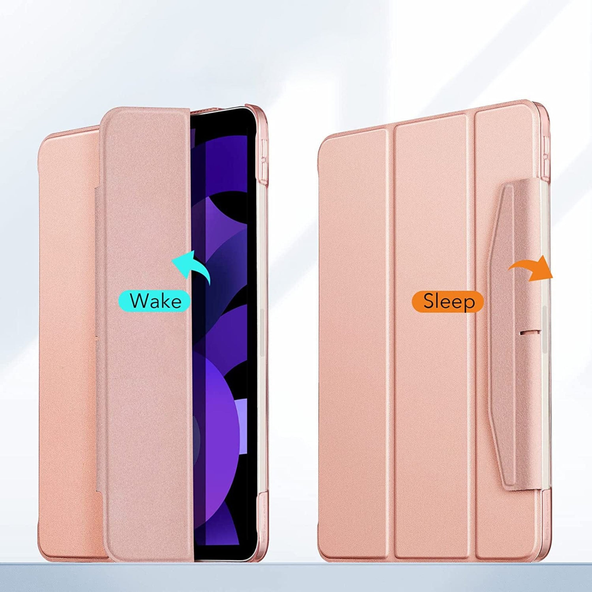 SAHARA - Venture Series Folio Case for Apple iPad Air 11'' M3/M2 and iPad Air 10.9'' (4th and 5th Gen) - Rose Gold