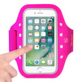 Reiko Running Sports Armband For Iphone 7/ 6/ 6S Or 5 Inches Device With Led In Pink (5X5 Inches)