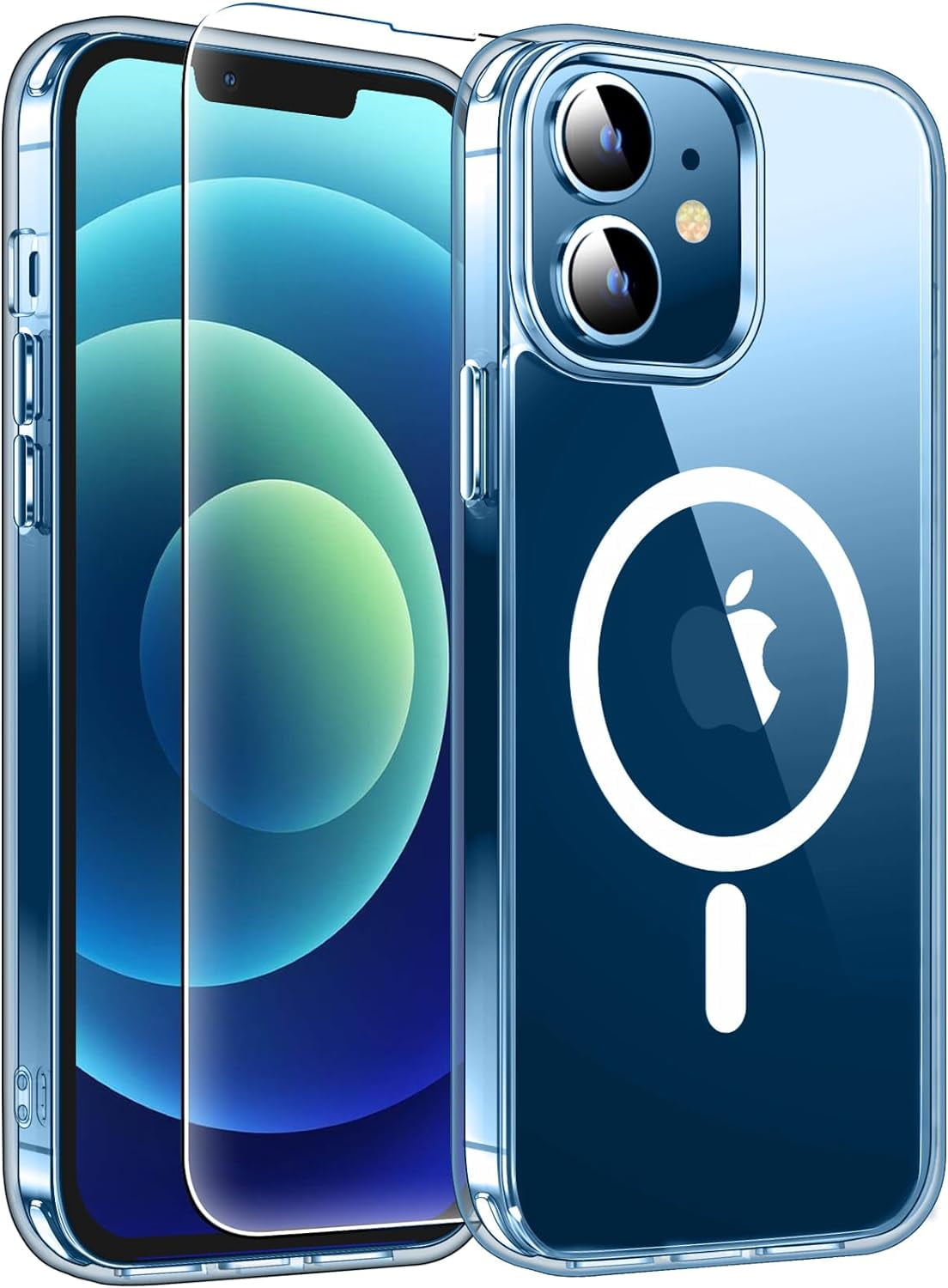 Entronix Bundle Compatible with iPhone 11 - [Magnetic] Clear Case & 1 Clear Screen Protector
