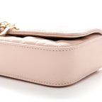 Lambskin Cannage Dior Talk Phone Pouch Rose Poudre