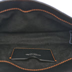 Denim Calfskin The Story Shoulder Bag Blue