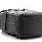 Calfskin Intrecciato Sassolungo Backpack Black Multicolor