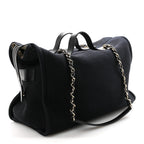 Mixed Fibers Large Deauville Bowling Bag  Black