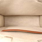 Jacquard Striped Large Cabas Thais Tobacco Tan