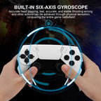 Wireless Dual Vibration Game Controller with 6-Axis Gyros for PS4, PS3, and PC
