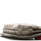 Soft GG Supreme Monogram Textured Dollar Calfskin Web Ophidia Pouch Pocket Belt Bag 85/34 Beige Ebony New Acero Black