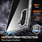 Entronix Bundle Compatible with Galaxy S25 - [Hard] Clear Case, 1 Clear Clear Screen Protector & 1 Camera Lens Protector